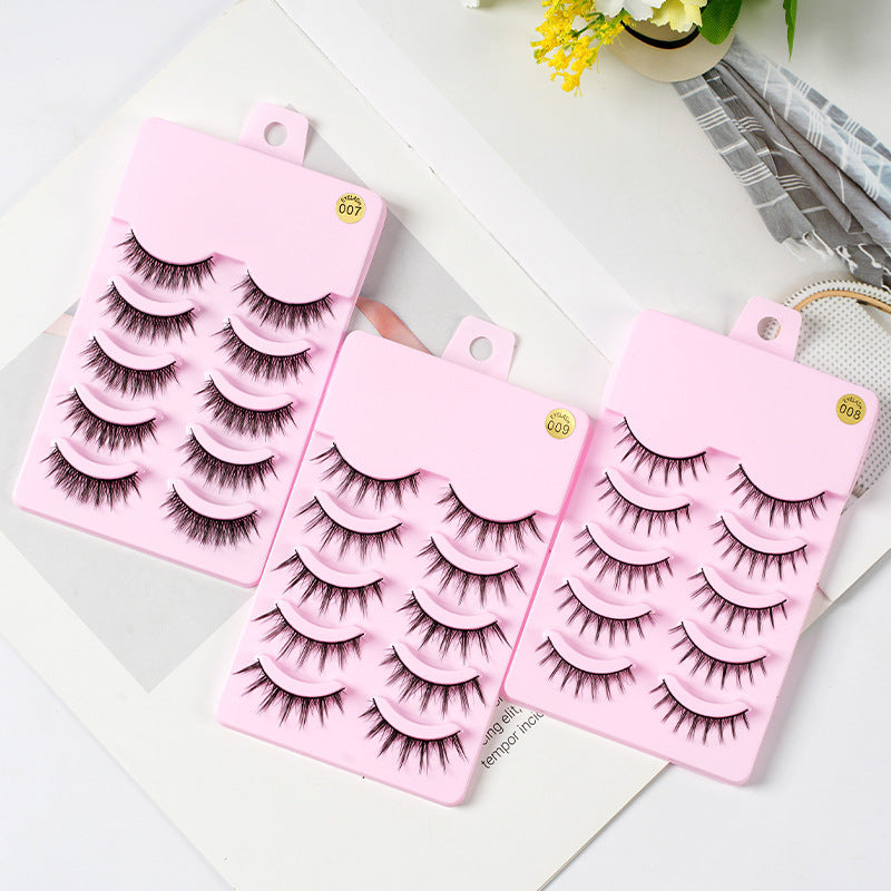 5 pairs of Manga Lashes Natural Korean Makeup