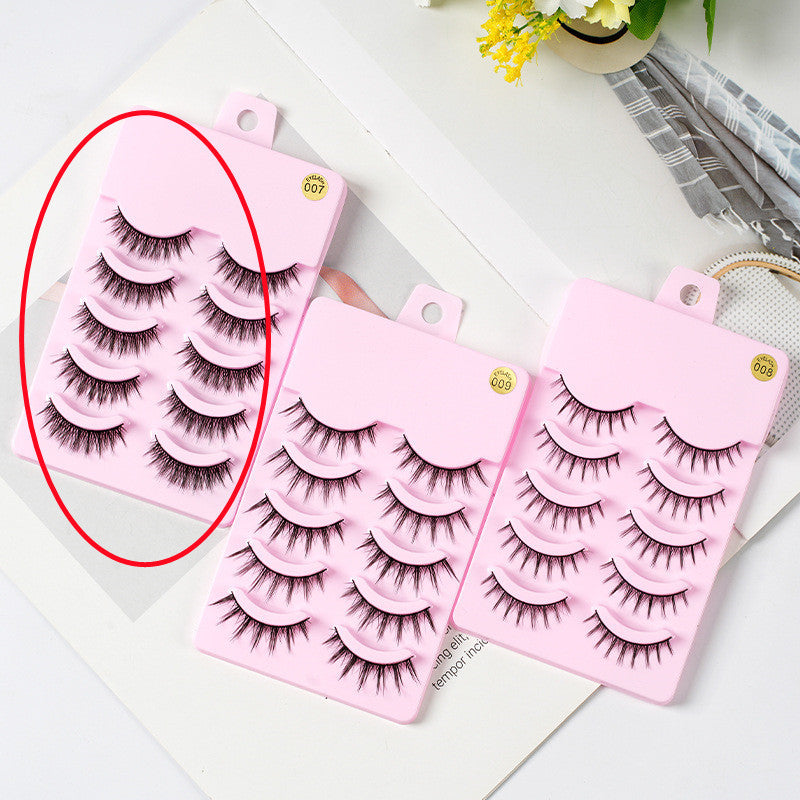 5 pairs of Manga Lashes Natural Korean Makeup