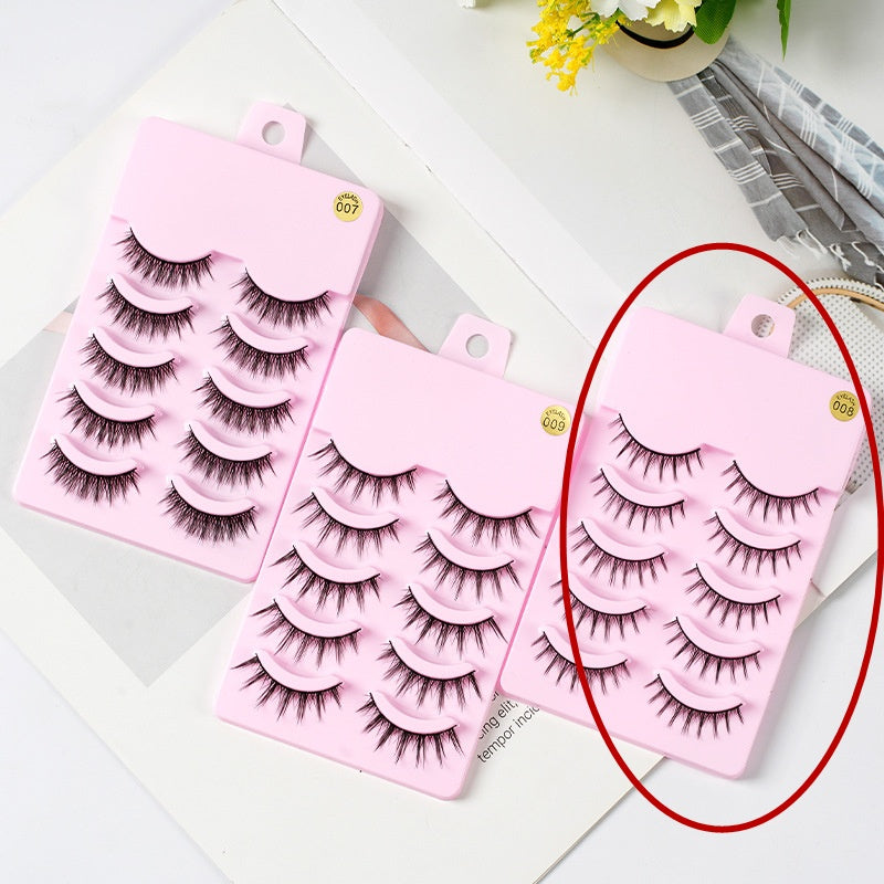 5 pairs of Manga Lashes Natural Korean Makeup